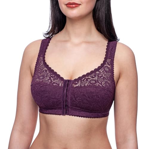 frugue BH Vorderverschluss Große Größen ohne Bügel Violett EU 115H von frugue