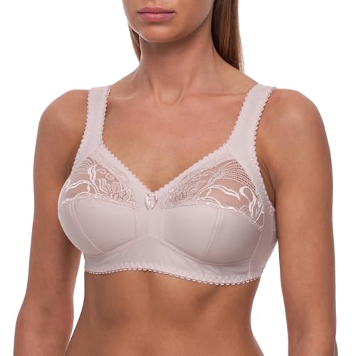 frugue Damen BH ohne Bügel Minimizer Große Größen Beige EU 90C von frugue
