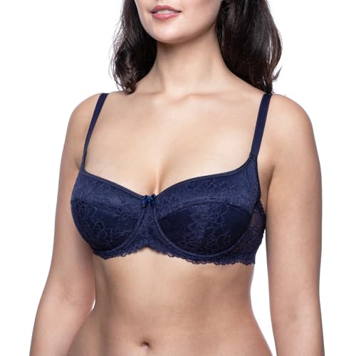 frugue Damen Dirndl BH Push Up Bandeau Blau EU 75F von frugue