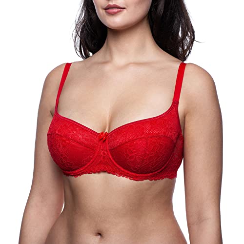 frugue Damen Dirndl BH Push Up Bandeau Rot EU 75C von frugue