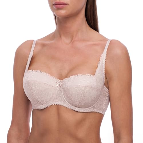 frugue Dirndl BH Damen Push Up mit Spitze Nude EU 85C von frugue