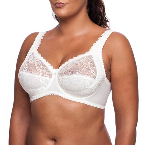 frugue Große Größen BH mit Bügel Minimizer Elfenbein EU 90D von frugue