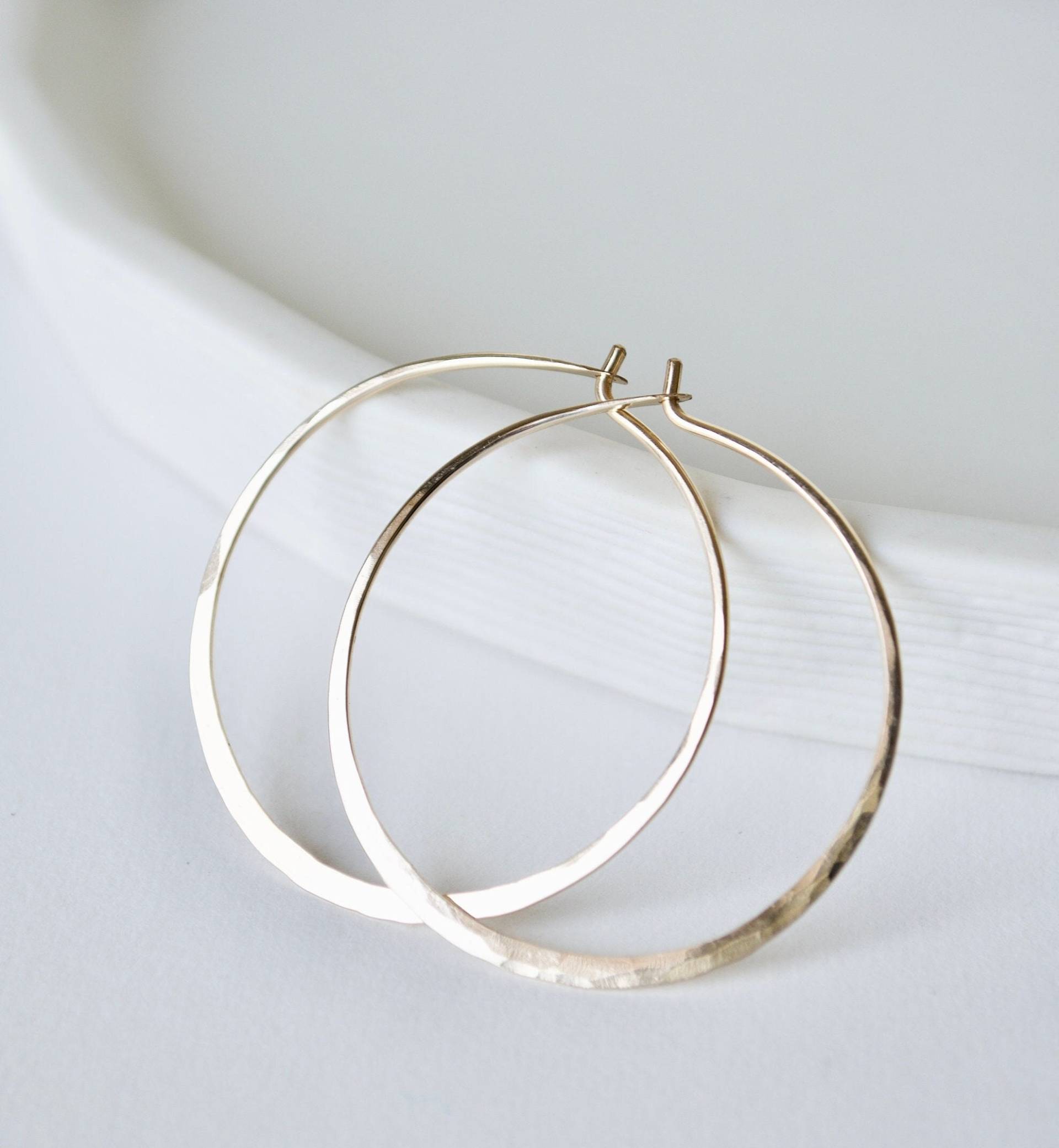 Gold Creolen Ohrringe Gold Creolen Ohrringe von fruitionjewelry