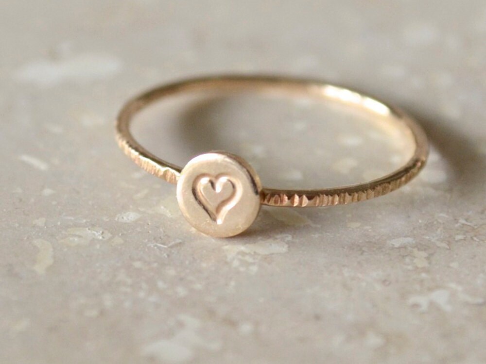 Gold Herz Ring Gold Herz Ring von fruitionjewelry