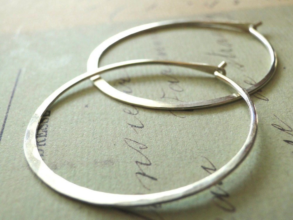 Silber Creolen, Sterling Creolen Silber Creolen, Sterling Creolen von fruitionjewelry