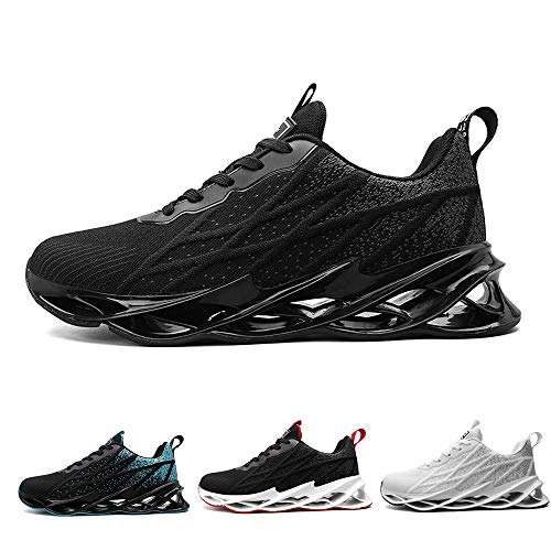Herren Mode Laufschuhe Sportschuhe Straßenlaufschuhe Sneaker Joggingschuhe Lässige Fitness Stoßdämpfung Turnschuhe Black 41 von frysen
