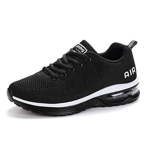 frysen Laufschuhe Herren Damen mit Dämpfung Sportschuhe Air Turnschuhe Luftsohlen Sneaker Luftpolster Schuhe Black 35 von frysen