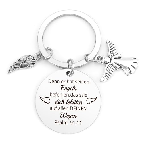 fuakUip Taufe Geschenk,Schutzengel Schlüsselanhänger,Glücksbringer Schulanfang,Glücksbringer Klein,Schutzengel Geschenk,Gastgeschenk Taufe,Taufgeschenk Mädchen,Taufdeko Junge von fuakUip