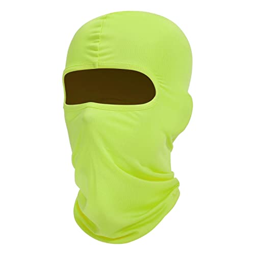 fuinloth Sturmhauben, Gesichtshaube, Skimaske, Hals Gaiter, UV-Schutz, Motorrad- und Fahrrad-Gesichtsmaske, Balaclavas für Herren/Damen Fluoreszierend von fuinloth