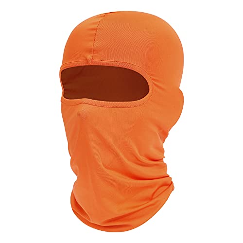 fuinloth Sturmhauben, Gesichtshaube, Skimaske, Hals Gaiter, UV-Schutz, Motorrad- und Fahrrad-Gesichtsmaske, Balaclavas für Herren/Damen Orange von fuinloth