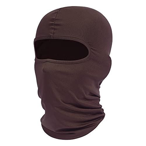 fuinloth Sturmhauben, Gesichtshaube, Skimaske, Hals Gaiter, UV-Schutz, Motorrad- und Fahrrad-Gesichtsmaske, Balaclavas für Herren/Damen Schokolade von fuinloth