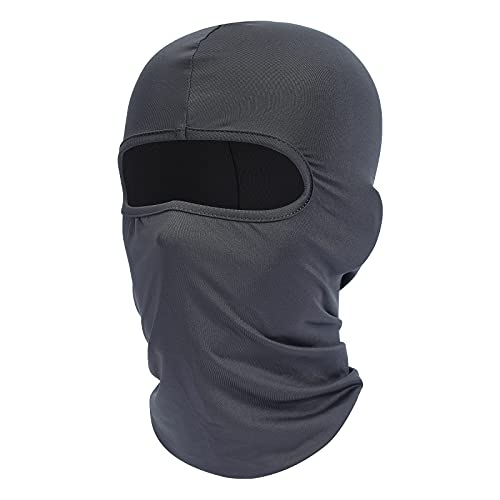 fuinloth Sturmhauben, Gesichtshaube, Skimaske, Hals Gaiter, UV-Schutz, Motorrad- und Fahrrad-Gesichtsmaske, Balaclavas für Herren/Damen Dunkelgrau von fuinloth