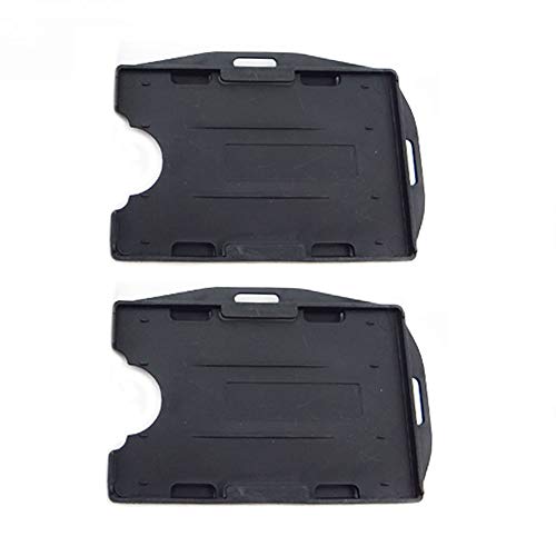 Fujiyuan Ausweishalter, doppelseitig, stabil, offen, 5 Stück 95mm x 64mm schwarz Fujiyuan Ausweishalter, doppelseitig, stabil, offen, 5 Stück 95mm x 64mm schwarz von fujiyuan