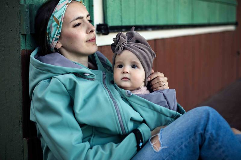 Fun2Bemum Enigma 3In1 Tragejacke Softshell Babytragejacke Mint von fun2BEmum