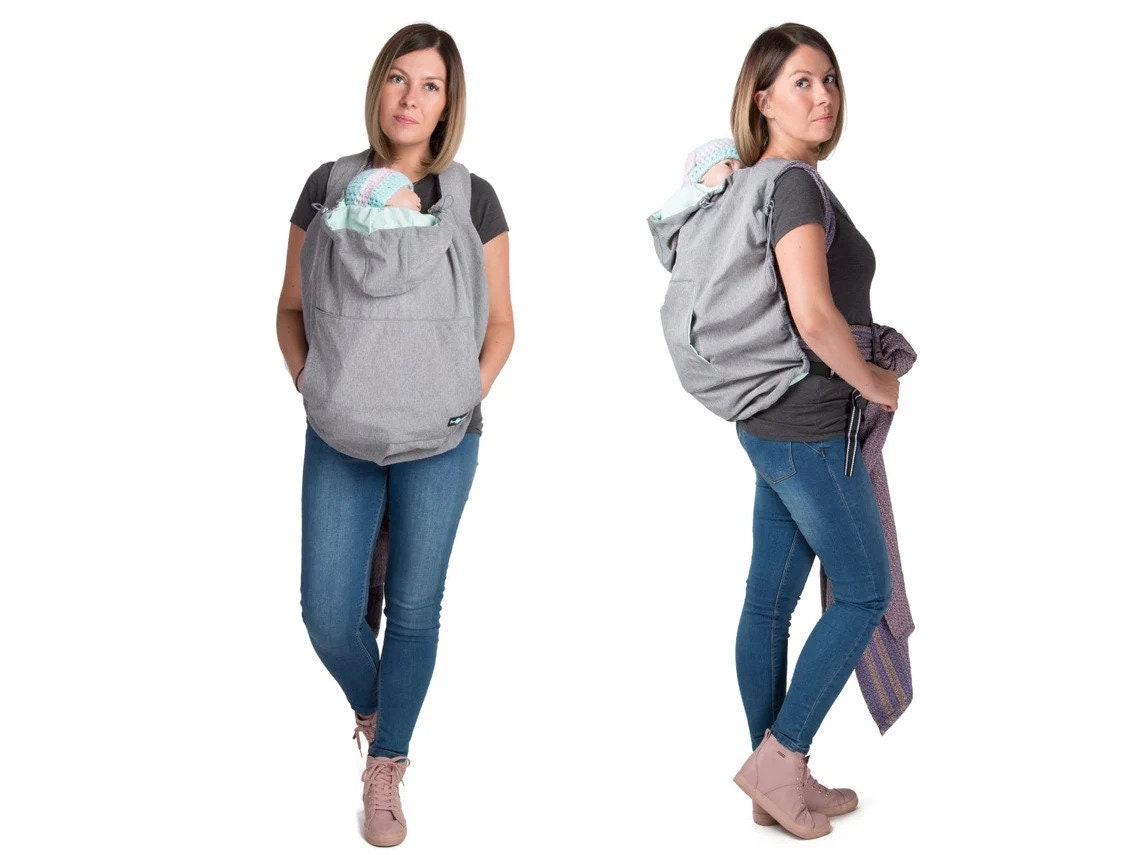 Fun2Bemum Softshell Baby Tragebadeckung Tragecover Grau/Mint von fun2BEmum