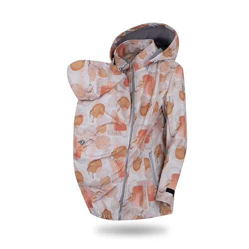 fun2bemum Enigma 5in1 BACK/FRONT Softshell Jacke,Tragejacke, Babytragejacke,Schwangerschaftsjacke Country (XL) von fun2bemum