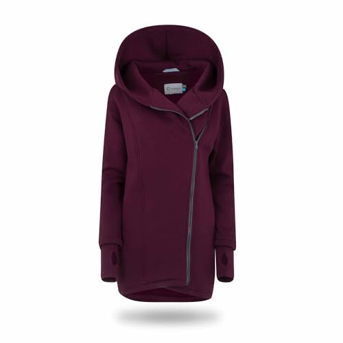 fun2bemum Kaya 3in1 Tragemantel Tragejacke Umstandsmantel vorne/hinten Cherry (M/L) von fun2bemum