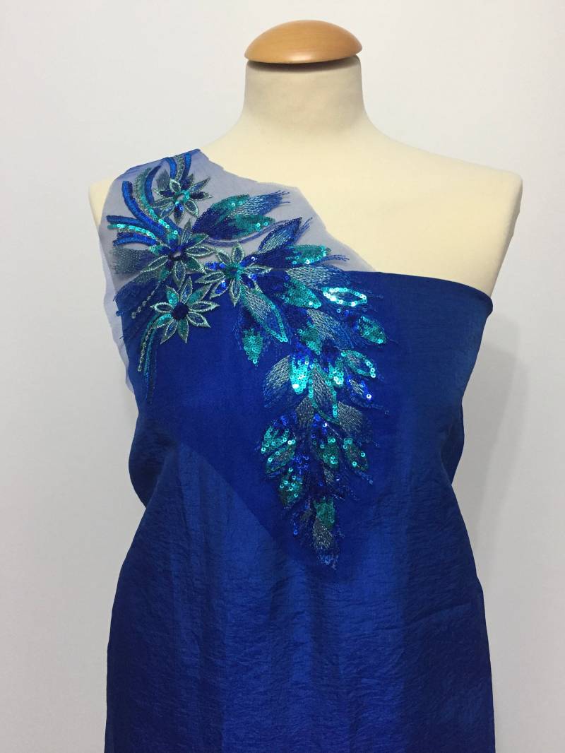 Floral Spitze 3D Spitzenapplikation Pailletten Patch Blume Brautkleid Hochzeitskleid Abendkleid von fundtruhe