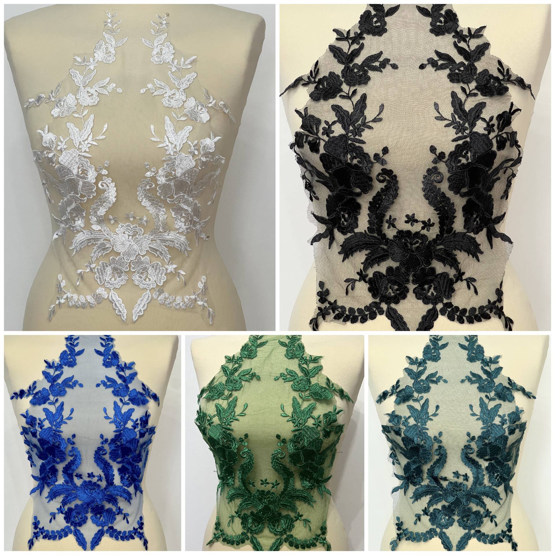 Floral Spitze Spitzenapplikation Patch Blume Tanzkleid Abendkleid Eiskunstlaufkleid von fundtruhe