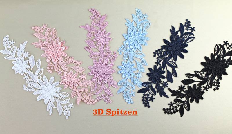 Spitzenapplikation Floral Blume Spitze 3D Mit Blumen Spitzenapplikation Floral Blume Spitze 3D Mit Blumen von fundtruhe