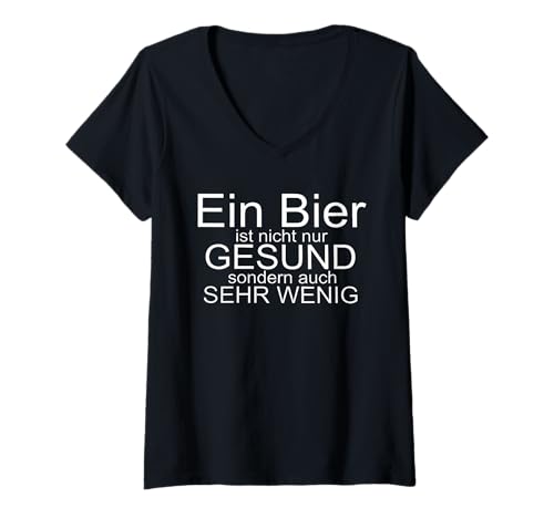 Damen EIN Bier ist Nicht nur gesund sondern auch sehr wenig T-Shirt mit V-Ausschnitt Damen EIN Bier ist Nicht nur gesund sondern auch sehr wenig T-Shirt mit V-Ausschnitt von fungermanhclubs deutschlustigellchoangquotes