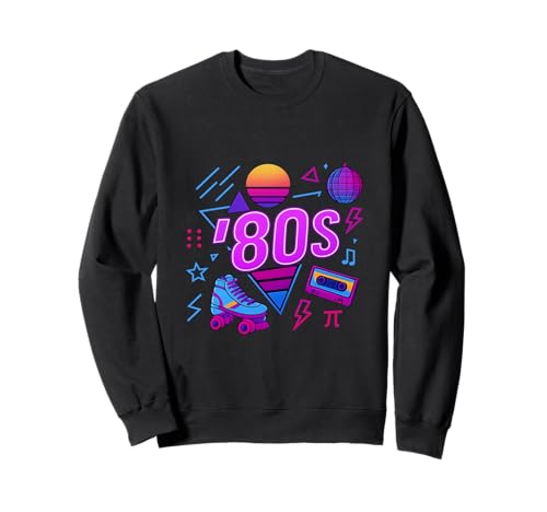 80er Jahre Retro Motto Party 80s Musik Herren Damen kostüm Sweatshirt von funghhjh4ggiu