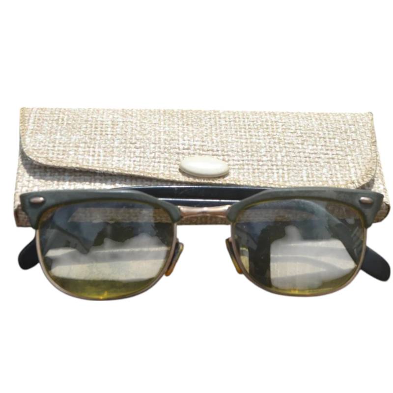 Vintage 1960Er Jahre Lesebrille Brille Schwarz Bis Oliv Rim Goldrahmen Lylbt1 von funkyflamingoau