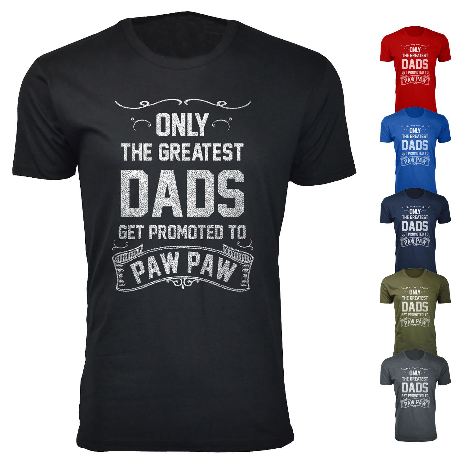 America Es Dad Greatest Paw Crew Neck T-Shirts Für Männer von funkyteesboutique