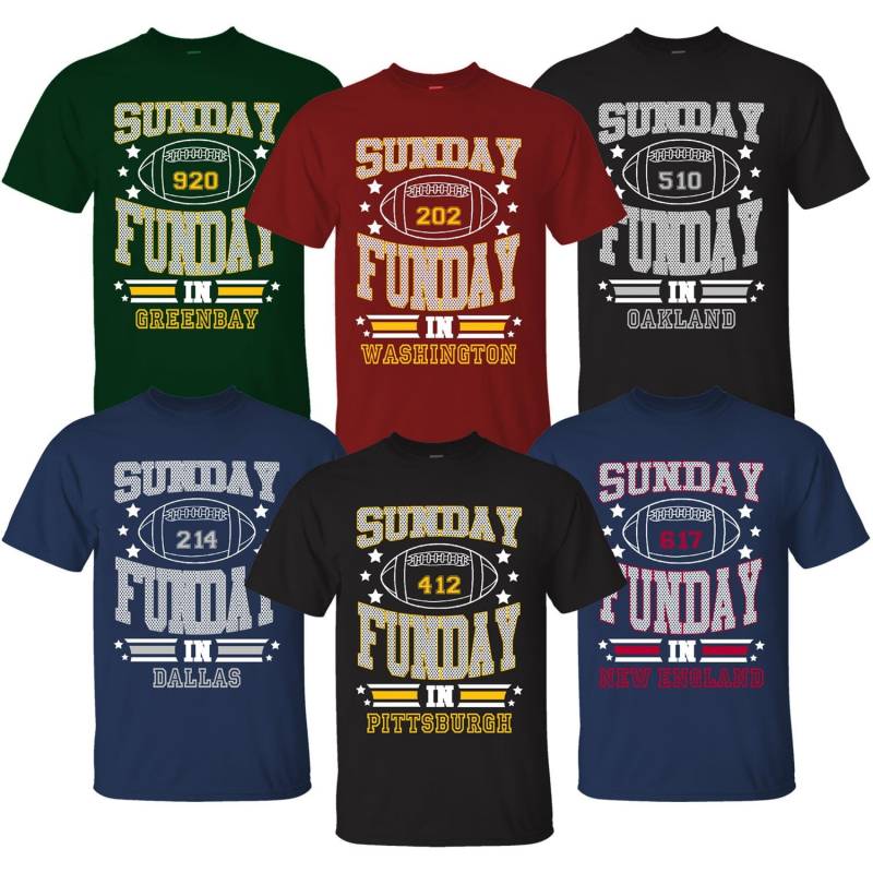 Herren Sonntag Funday Fußball Grafik T-Shirts Herren Sonntag Funday Fußball Grafik T-Shirts von funkyteesboutique