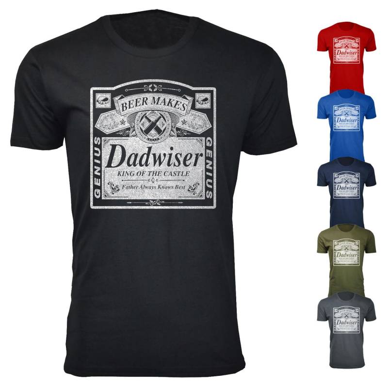 Herren Vatertag Bier Macht Dadwiser Crew Neck T-Shirt Herren Vatertag Bier Macht Dadwiser Crew Neck T-Shirt von funkyteesboutique