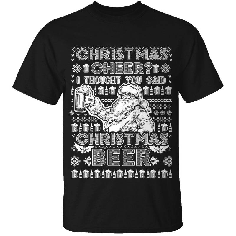 Herren Weihnachtsbier T-Shirt Im Ugly Christmas Sweater Style Herren Weihnachtsbier T-Shirt Im Ugly Christmas Sweater Style von funkyteesboutique