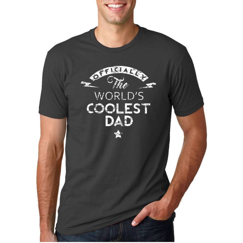 Offiziel Das Coolste Dad Rundhals-T-Shirt Der Welt Offiziel Das Coolste Dad Rundhals-T-Shirt Der Welt von funkyteesboutique
