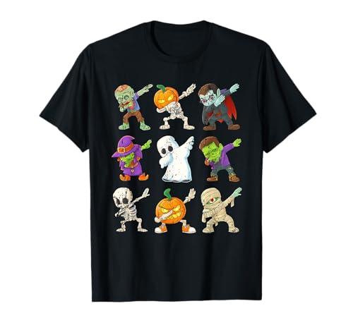 Dabbing Halloween Jungen Skelett Zombie Gruselig Kürbis Mama T-Shirt Dabbing Halloween Jungen Skelett Zombie Gruselig Kürbis Mama T-Shirt von funny Halloween stuff