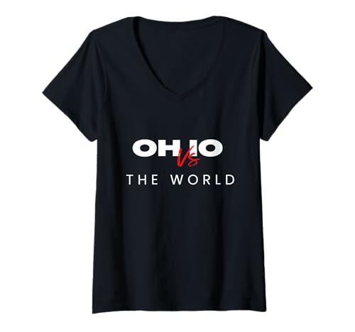 Damen Ohio vs The World - Lustiges Meme-Design T-Shirt mit V-Ausschnitt Damen Ohio vs The World - Lustiges Meme-Design T-Shirt mit V-Ausschnitt von funny Meme Design