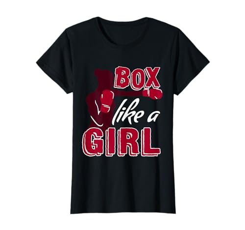 Damen box like a girl lustiges boxgeschenk für kickboxen frau T-Shirt Damen box like a girl lustiges boxgeschenk für kickboxen frau T-Shirt von funny boxing quote gift idea for women