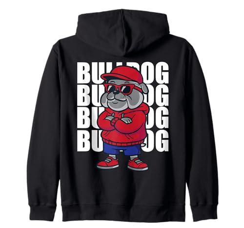 Retro Bulldoggen Geschenk für Männer Frauen Jungen Mädchen K Kapuzenjacke Retro Bulldoggen Geschenk für Männer Frauen Jungen Mädchen K Kapuzenjacke von funny graphics stuff