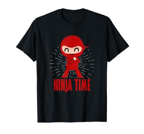 Crazy Ninja Time Geschenk für große Ninjas & Kinder Ninja Fighter T-Shirt Crazy Ninja Time Geschenk für große Ninjas & Kinder Ninja Fighter T-Shirt von funny & crazy Ninja bro Gift shop for Boys & Girls