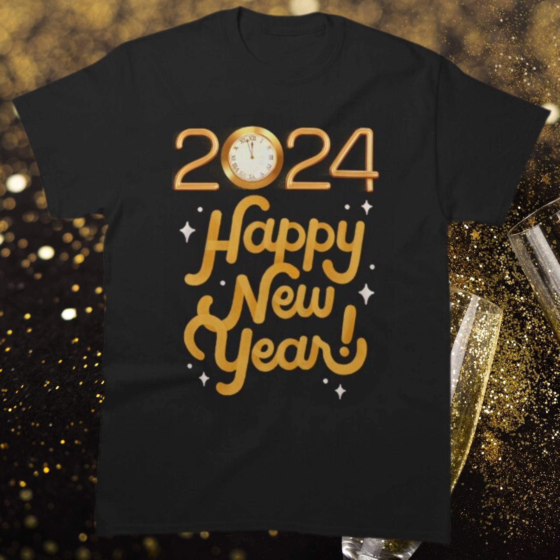 Frohes Neues Jahr T-Shirt Happy New Year Weihnachts - Perfektes Geschenk von funnyShirty