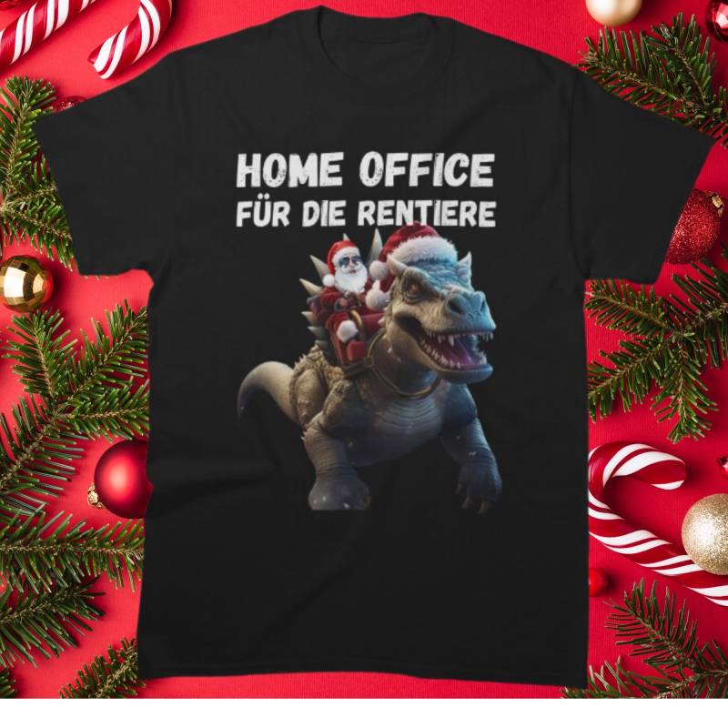 Weihnachts-T-Shirt Home Office Für Die Rentiere , Humorvolles Design Heiligabend , Geschenkidee, Weihnachtsgeschenk von funnyShirty