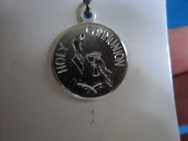 Jahrgang 1960 Silber Christian Holy Kommunion Anhänger Neue Alte Store Lager von funoldstuff