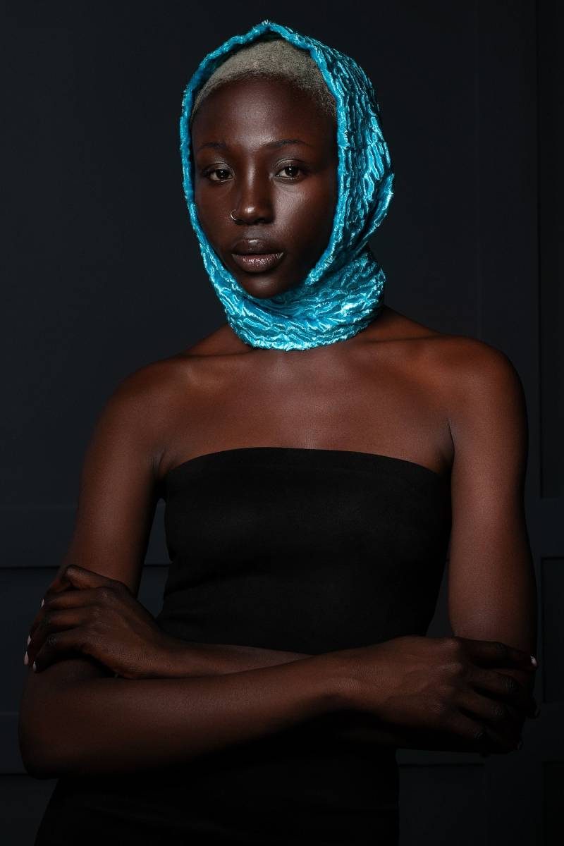 Aquamarine Kunstfell Halstuch - Veganer Winter von furamur