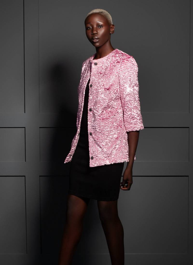 Kunstpelz Jacke - Mädchen Rosa Pelzjacke Teenager Samtjacken Vintage Damen Jacken Für von furamur