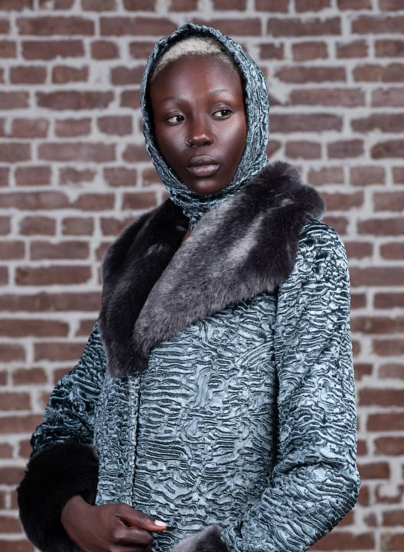 Halstuch - Samt-Pelz-Halstuch Damen-Kunstpelz-Bandana, Eco Tissavel Frankreich von furamur