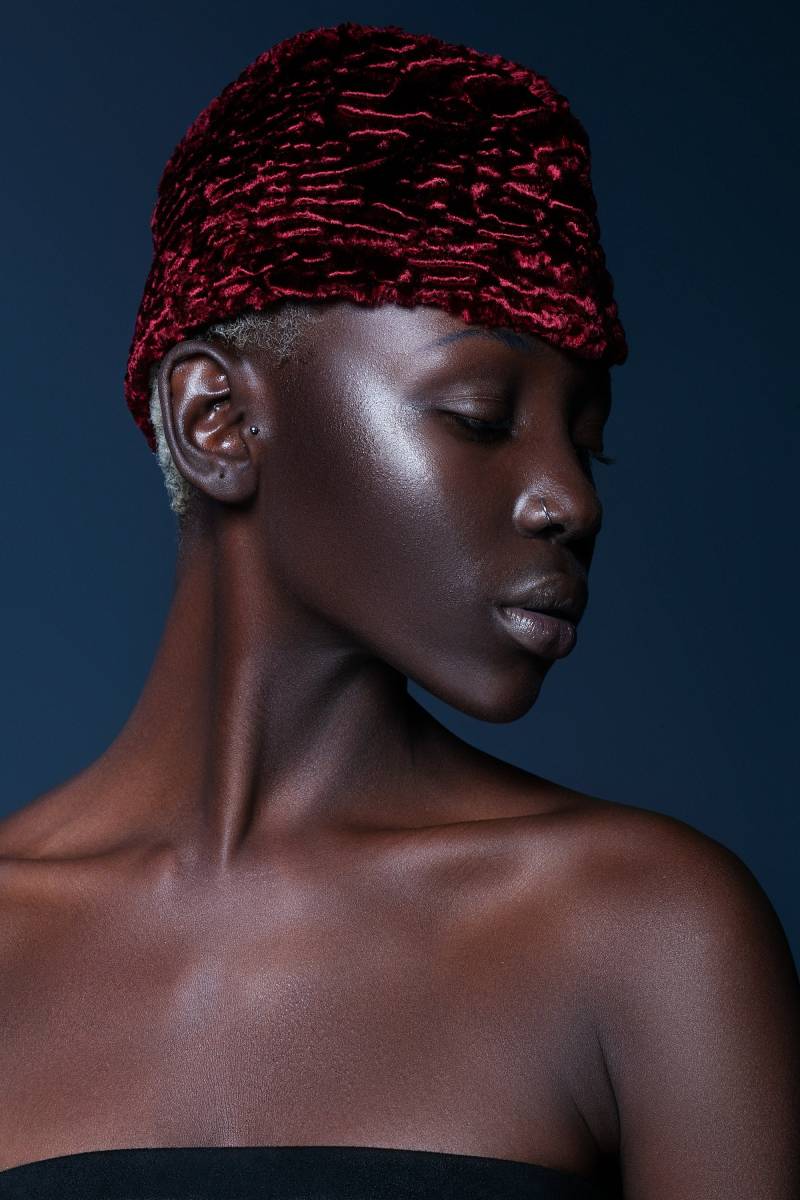 Futter Cap - Astraghan Kunstfell Pillboxer Hut Vegan Stewardess von furamur