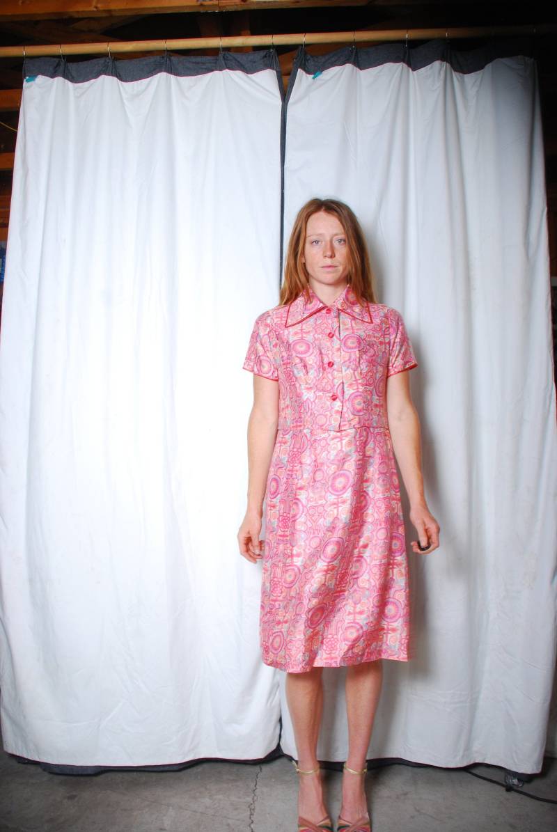 60Er Jahre Große Rosa Zwei Stück Set Kleid Abgeschnitten Jacke Dolch Kragen Knopf Nach Unten Mod Hochzeit Event Outfit Sommer Frühling Ostern von furhatguild