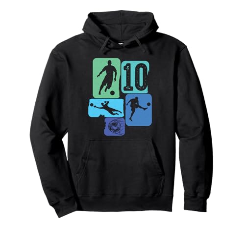 10th Birthday Boy 10 Years Footballer Football fußball Retro Pullover Hoodie 10th Birthday Boy 10 Years Footballer Football fußball Retro Pullover Hoodie von fußball fußballer Spieler Kindergeburtstag party