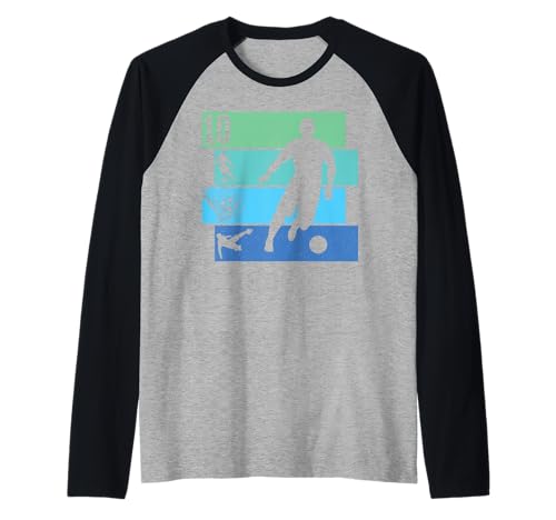 10th Birthday Boy 10 Years Footballer Football fußball Retro Raglan 10th Birthday Boy 10 Years Footballer Football fußball Retro Raglan von fußball fußballer Spieler Kindergeburtstag party
