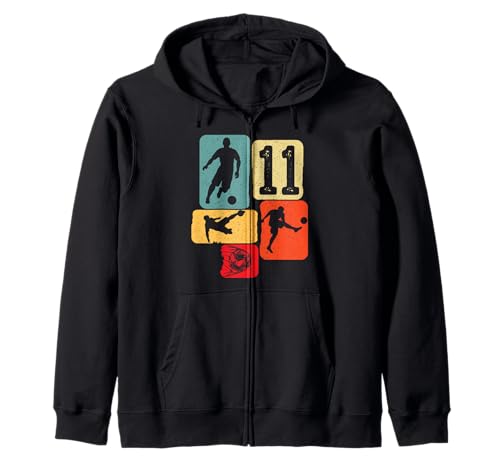 11th Birthday Boy 11 Years Footballer Football fußball Retro Kapuzenjacke 11th Birthday Boy 11 Years Footballer Football fußball Retro Kapuzenjacke von fußball fußballer Spieler Kindergeburtstag party
