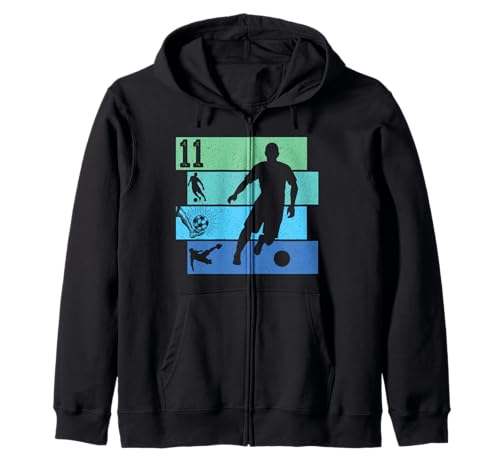 11th Birthday Boy 11 Years Footballer Football fußball Retro Kapuzenjacke 11th Birthday Boy 11 Years Footballer Football fußball Retro Kapuzenjacke von fußball fußballer Spieler Kindergeburtstag party
