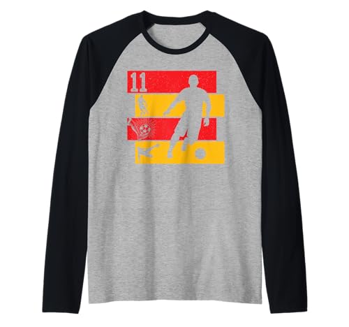11th Birthday Boy 11 Years Footballer Football fußball Retro Raglan 11th Birthday Boy 11 Years Footballer Football fußball Retro Raglan von fußball fußballer Spieler Kindergeburtstag party